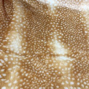 Bán buôn 2.5cm ngắn đống giả Hươu lông mềm sang trọng Hươu Phát hiện in ấn giả lông vải cho trang phục đồ chơi thủ công thời trang - Product Image 1