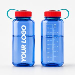 Bouteille d'eau d'extérieur Ecozen en Tritan sans BPA avec boucle de transport 18oz 32oz pour la randonnée, le cyclisme, le camping et les voyages - Product Image 1
