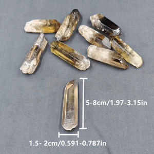 Grappe de quartz fumé jaune naturel poli, pierre de guérison pour la décoration intérieure Feng Shui et fournisseur en gros - Product Image 5