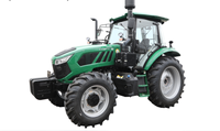 Nouveau Tracteur Mini Chinois Officiel Jaenter 1404 4X4 avec Rétrocaveuse, Chargeuse sur Pneus, Moteur Diesel, Moteur Principal et Engrenages pour Exploitations Agricoles - En Vente