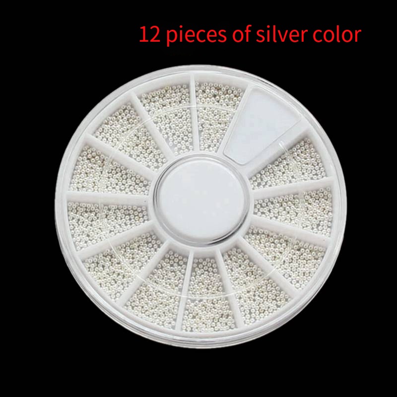 (C1-209-3)perles en acier argenté