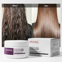 Masque capillaire au collagène de luxe Navensi, masque capillaire à la kératine brésilienne biologique, produits de soin des cheveux