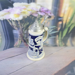 福建多城市陶瓷啤酒杯和酒杯 - 布鲁塞尔/安特卫普/布鲁日地标浮雕环保可重复使用 - Product Image 5