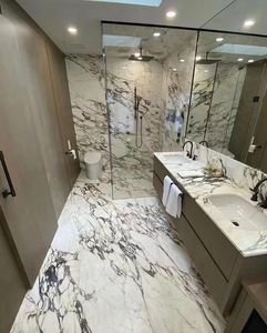 الطبيعي الأرجواني بلاط رخامي إيطاليا Calacatta فيولا الرخام ل جدار الطابق بلاط - Product Image 5