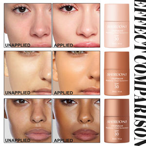 Özel etiket renkli güneş koruyucu Spf 30 nemlendirici All-In-One UVA UVB Mineral güneş koruyucu tüm cilt tipi için - Product Image 5