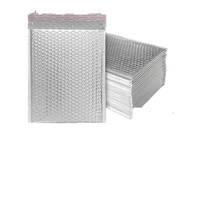 Enveloppe à bulles biodégradable en aluminium doré, personnalisable avec logo, imperméable, pour promotion en gros
