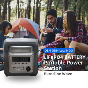 휴대용 12.8V 25.6V 발전소 1000W 1500W 2000W 3000W 손전등 및 점프 스타터 비상 전원 - Product Image 1