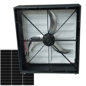 Ventilateur d'extraction mural solaire à contrôle automatique de la température, personnalisable OEM/ODM, en acier inoxydable, étanche, pour <span class=keywords><strong>ventilation</strong></span> hors réseau - Product Image 3
