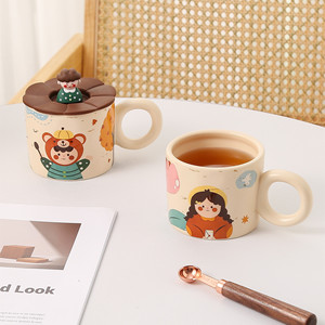 MAIMAI di lusso vernice speciale bambina Matte nordico Cappuccino tazza e piattino bicchieri in ceramica da tè tazza da caffè in porcellana - Product Image 3