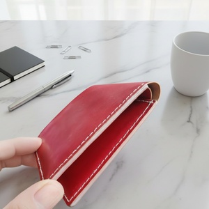 กระเป๋าสตางค์หนัง Shell Cordovan ยี่ห้อ Boshiho ป้องกันการโจรกรรมข้อมูล RFID  ลายแบบสั่งทำพิเศษ สำหรับผู้ชาย ใส่บัตรเครดิตและบัตรประจำตัว - Product Image 4