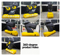 Panneau publicitaire gonflable personnalisé étanche avec logo mural pour la promotion de l'application Seven Cat Reading
