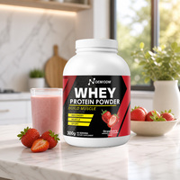 Poudre de Protéine de Lactosérum Instantanée à la Fraise OEM/ODM 2lb pour Adultes – Croissance Musculaire, Récupération, Endurance, Énergie et Soutien Sportif