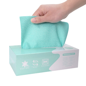 Chiffon de nettoyage en microfibre absorbant en boîte 20*20cm Lingettes de cuisine réutilisables Serviettes en microfibre avec boîte distributrice - Product Image 6