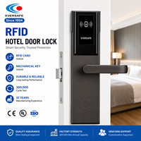 Cerradura de Puerta con Tarjeta M1 de Acero Inoxidable, con Alarma Antirrobo, para Hoteles |   Para Uso en Edificios de Oficinas, Sistema Gratuito de Fábrica con Certificación CE, 32 Años de Experiencia