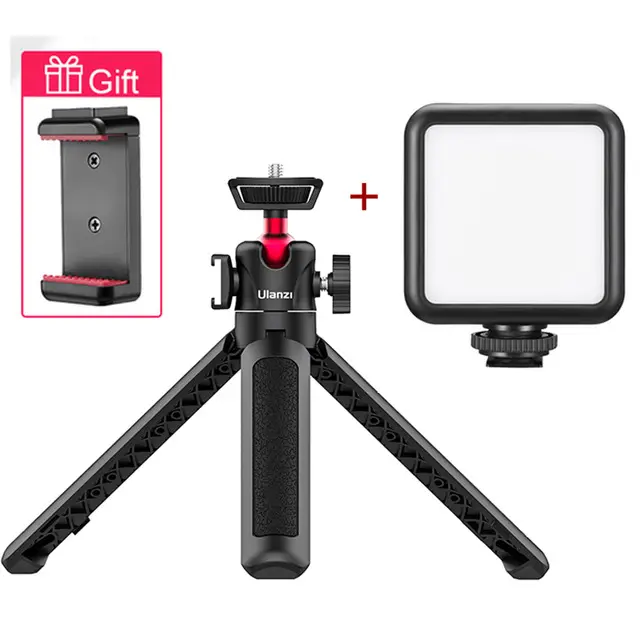 Ulanzi MT-16 Extend Tablet Tripod with Cold Shoe for Microphone VL49 LED Light Smartphone SLR Camera Vlog Tripod for