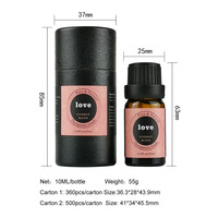 En stock 10 ml 100% Huile essentielle pure naturelle de Palmarosa et de Benjoin pour le soin de la peau, prend en charge l'OEM