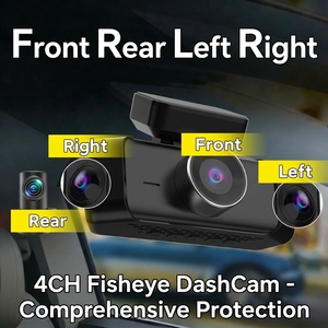 Cámara para Auto de 4 Canales con WiFi 4K, GPS Integrado, Pantalla IPS, Visión Nocturna, Grabador DVR, Gran Venta en <span class=keywords><strong>Amazon</strong></span> - Product Image 2