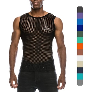 Factory Oem petto sottile modellante addome gilet da uomo Slim Fit canotta senza maniche T-Shirt Shaper canotta in Mesh da uomo - Product Image 1