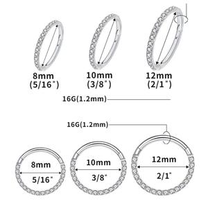 Anneau <span class=keywords><strong>de</strong></span> <span class=keywords><strong>nez</strong></span> en titane G23, perforation du septum, diamant plat, diamant latéral, fermeture sans couture, anneau d'oreille en os, bijoux <span class=keywords><strong>de</strong></span> piercing. - Product Image 1