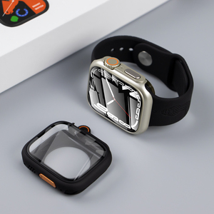 <span class=keywords><strong>Changer</strong></span> pour Ultra 49mm Couverture pour <span class=keywords><strong>Apple</strong></span> <span class=keywords><strong>Watch</strong></span> 8 7 45/41mm Protecteur d'écran PC 360 Plein Verre IWatch Série 4 <span class=keywords><strong>5</strong></span> 6 Se 44mm 40MM - Product Image 4