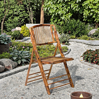 Chaise de banquet de mariage, de patio, d'événement, de villa, de conception moderne, en bois massif, portable, empilable, démontable