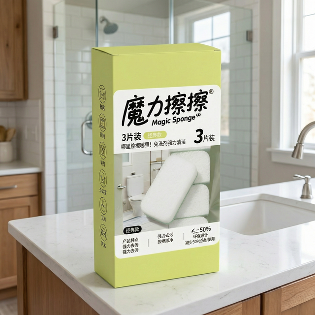 Home Cleaning Multi-Functional Cleaning 3-Layer Nano High-Density 1.5x Compressed Magic Sponge Melamine Cleaning Sponge Eraser