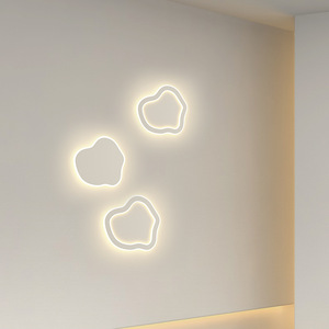 Lampe murale minimaliste d'Asie du Sud-Est, éclairage LED simple pour chambre à coucher, design créatif, salon, bureau, couloir, en céramique - Product Image 4