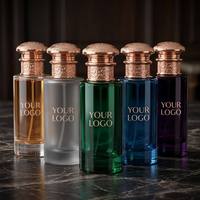 Parfum pour femme YourBrand, marque privée, capuchon en filigrane or rose, parfum de luxe, vente en gros, fournisseur d'usine, élégante boîte dorée