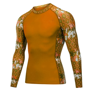 เสื้อกีฬากันผื่นสำหรับผู้ชายผ้าซับเหงื่อแบบสั่งทำ - Product Image 2
