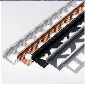 Profili di rivestimento in piastrelle di alluminio di alta qualità con taglio CNC personalizzato finitura resistente ed elegante per pavimenti e pareti - Product Image 1