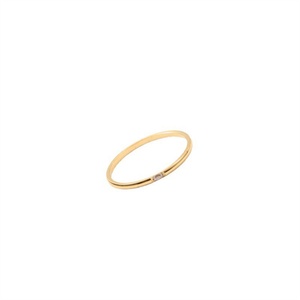 Anillos de Dedo de Zirconia Chapados en Oro, Joyería para Mujer, Anillos con Dijes, Joyería que No se Deslustra - Product Image 1