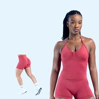 DYFE Impact Longline Strappy Top Ice + Shorts |   Ensemble d'entraînement 2pz