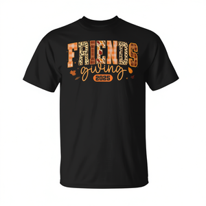 Maglietta Friends Giving 2025 per il Ringraziamento autunnale - Product Image 2