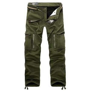 Pantalon de travail cargo pour homme, plusieurs poches zippées, ceinture à taille réglable et ourlet à cordon, pantalon utilitaire durable pour l'extérieur - Product Image 4