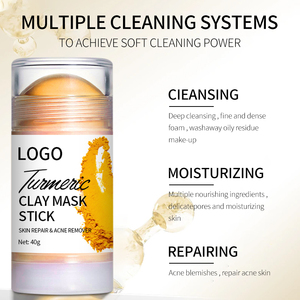 Masque en bâtonnet à l'argile au curcuma, au thé vert, au rétinol et à la vitamine C, marque privée, pour éclaircir et blanchir le visage - Product Image 3
