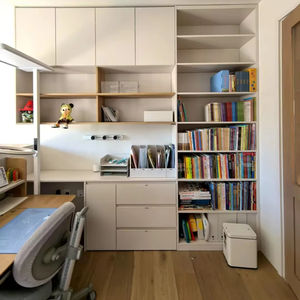 Conception de meubles en bois pour chambre d'enfants comprenant une bibliothèque de bureau de lit adaptée à la chambre d'enfants - Product Image 1