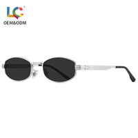 Lunettes de soleil polarisées UV400 en acier inoxydable, best-seller, forme carrée étroite, rétro, légères, pour la conduite et les activités de plein air pour hommes