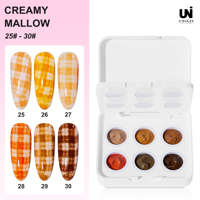 Gel de peinture ombré 6 couleurs, gel UV liquide, vernis à ongles DIY 2-en-1, végan, écologique, non toxique, longue tenue, salon de manucure OEM ODM