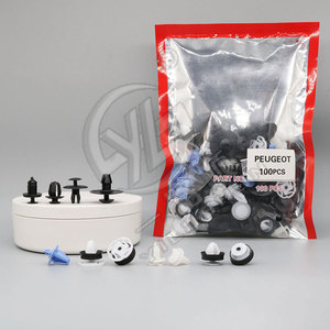 Clips para Paneles de Puerta de Coche Peugeot, 100 Piezas, Sujetadores a Presión, Retenedores para Molduras de Parachoques y Pasos de Rueda, Piezas de Reparación Automotriz - Product Image 2
