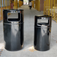 Poubelles en fibre de verre de haute qualité, poubelle à ordures