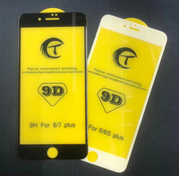 Protection d'écran en verre trempé ultra-fin 9H 3D Grade AAA avec colle intégrale pour téléphone portable 6,1/6,5 pouces (modèles 11-14)