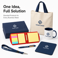 Ensemble de blocs-notes adhésifs pliables écologiques avec logo personnalisé, stylo, bloc-notes en papier kraft, marque-pages pour cadeau promotionnel en gros