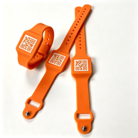 Bracelet RFID UHF en silicone réutilisable ISO18000-6C 902-928MHz, étanche, pour le suivi des actifs en usine et la gestion logistique
