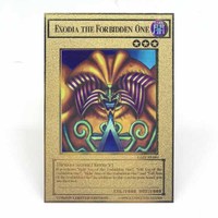 3 ägyptischer Gott yu gi oh Custom Edelstahl Metall Englisch Limited YUGIOH CARD Gold Full Golden TRADING CARD SPIELE