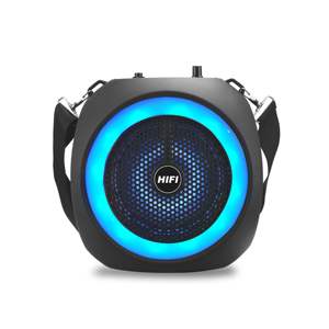 Altavoz Subwoofer Serie RX de 6 Pulgadas, Altavoz Portátil con Luz Circular de Plástico para <span class=keywords><strong>Karaoke</strong></span>, Altavoces Portátiles - Product Image 1