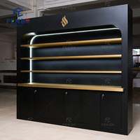 Vitrine de présentation de cosmétiques de luxe sur mesure, étagère de vente au détail pour parfumerie avec éclairage LED, bar à parfums, étagère pour magasin de produits de beauté