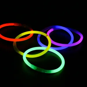 Op Maat Gemaakte Feestpakket Bruiloft Mini Fluorescerende Gloed In De Donkerwitte Jumbo Blauwe Bulk Armband Lolly Neon Sticks