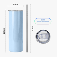 Fabricant de gobelets isothermes en acier inoxydable à double paroi, personnalisables avec logo, 20 oz, droits et fins, pour sublimation, OEM ODM