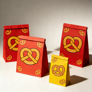 Bolsas de Pretzels Ecológicas Personalizadas, Bolsas de Papel para Sándwiches Marrones Resistentes a la Grasa, Papel para Bocadillos Grasosos, Pretzels y Galletas - Product Image 4