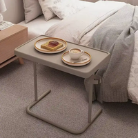 Table élévatrice d'ordinateur de petit bureau simple de chevet Table PC pliante confortable avec porte-gobelet